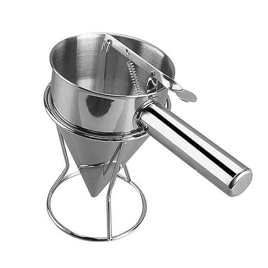 Stainless Steel Funnel Octopus Balls Funnel Tool, Waffle Batter Dispenser Pancake Maker Cooking Tools