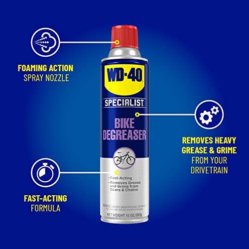 WD-40 All Conditions Bike Chain Lube and Chain Cleaner/Degreaser