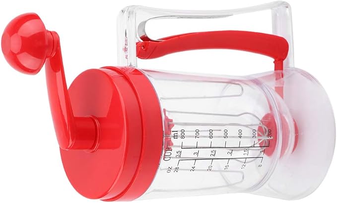 Kitchen Manual Pancake Batter Dispenser, ABS Material, 8.5x4.4x6.7 Inch, with Measuring Label