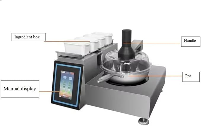 Cooking Robot Automatic Pot Stirrer Automatic Stirrer For Suitable for Home Kitchens Tea Shops Dessert Shops and Small Catering Stores for Stable and Efficient