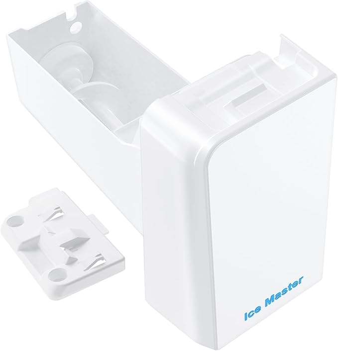 Upgraded RF24FSEDBSR RF23HSESBSR Ice Maker DA82-01397A Ice Bucket Compatible with Samsung Ice Maker Replacement DA97-13717A Refrigerator Ice Tray Ice Container Ice Bin PS11717778 Samsung Ice Bucket