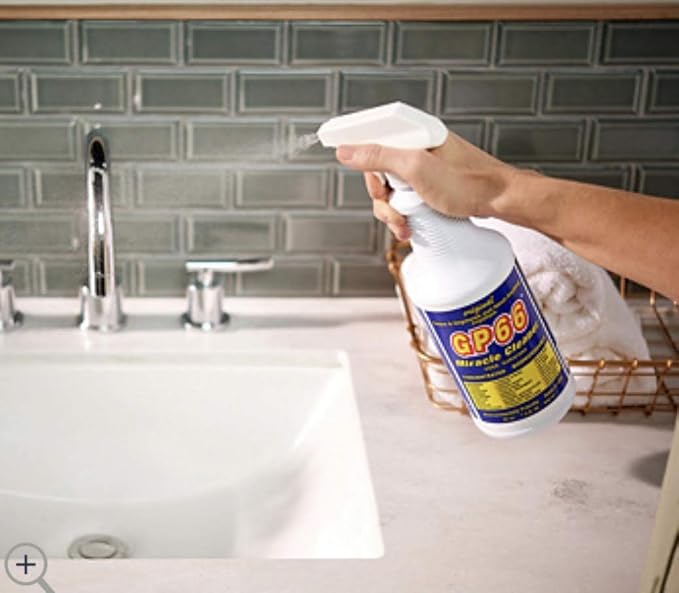 GP66 Green Miracle Cleaner Rose Scented New from Supersize (1, 32 oz.) All Purpose Cleaner Spray Kitchen Cleaner Bathroom Cleaner Degreaser and More