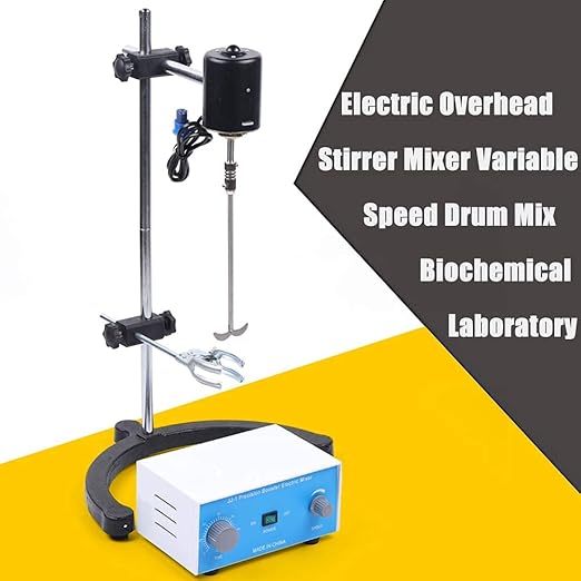 Electric Overhead Stirrer, 110V 110W DC Motor Electric Stirrer 2800rpm Digital Lab Mixer Blender for Laboratory,Colleges