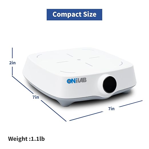 ONiLAB 7" Magnetic Stirrer with 8PCS stir bar Set and stir bar Retriever, Magnetic Mixer Max Stirring Capacity 3000mL (No Heating)