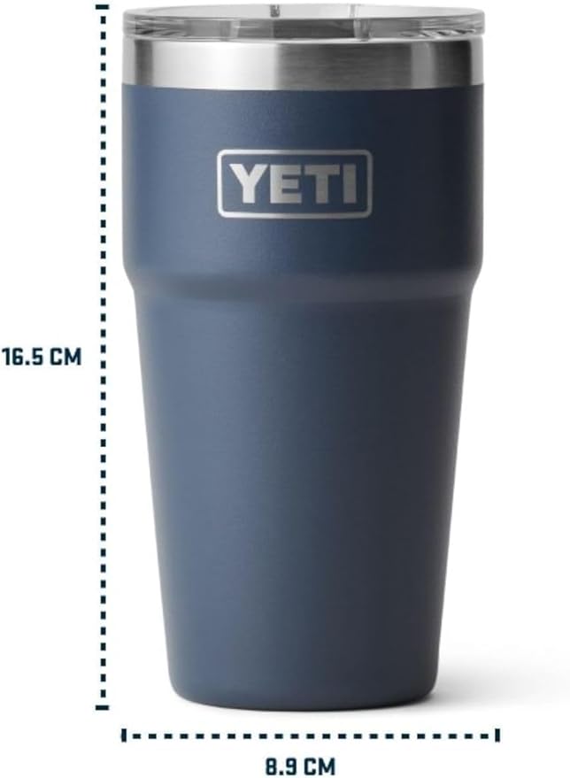 YETI Rambler 20 oz Stackable Tumbler, Stainless Steel, Vacuum Insulated with MagSlider Lid