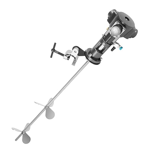 50 Gallon Pneumatic Automatic Paint Mixer, Industrial Air Agitator, 1/2 HP 2000 RPM Industrial Air Agitator for 55 Gallon Drum, Stainless Steel Tank Barrel Air Mixer for Coating Ink