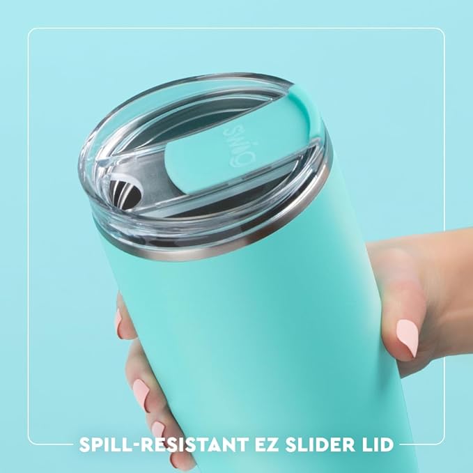 Swig Life 22oz Insulated Tumbler, Travel Coffee Tumbler with Lid, Cup Holder Friendly Travel Coffee Mug, Stainless Steel, 22 oz Tumblers, Reusable Insulated Mug with Lid (Book Club)