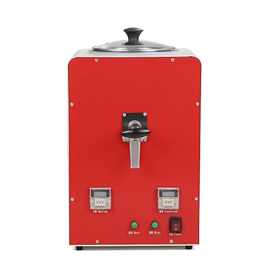 EustomA Agar Gel Mixer,5L Stirrer Machine for Melting and Mixing Duplicating with Visible Window Mini Automatic Dental Lab Equipment