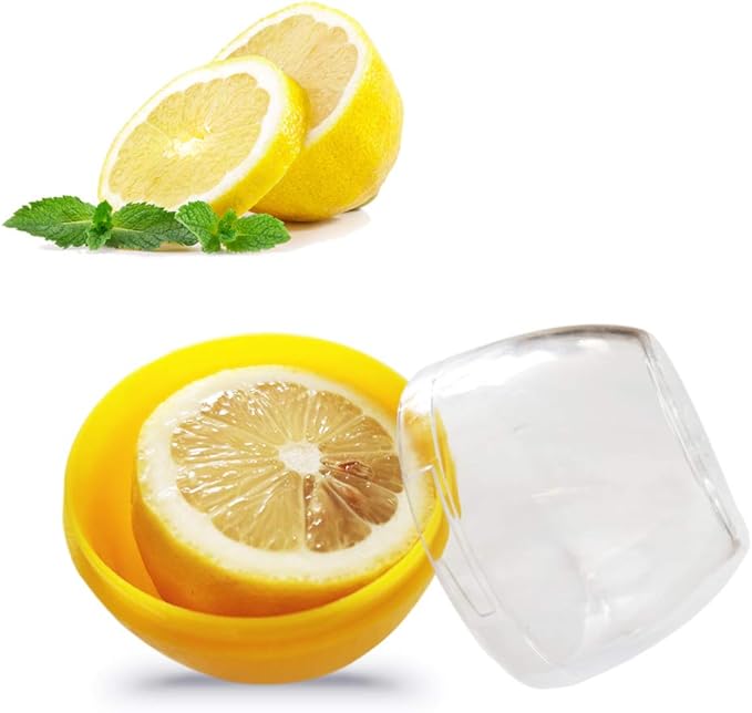 Lemon Storage Containers Lime Saver Fresh Keeper Fruit Storage Holder for Fridge