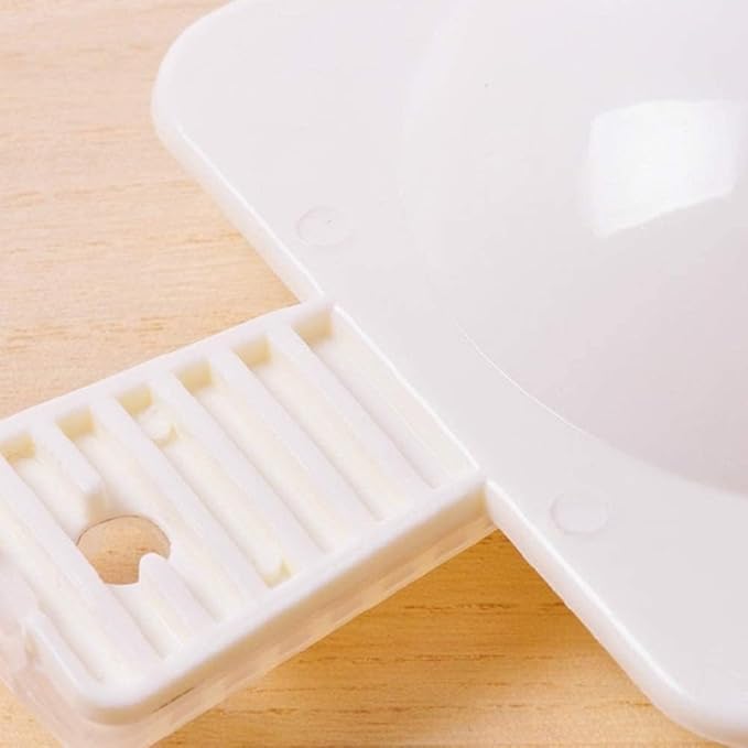 1Pc White 2 Slots Microwave Oven Egg Steamer Poacher Cooker, Rectangular,Poach Eggs, Boil Eggs, Cook Eggs, Steam Eggs Egg Poachers Specialty Cookware (2 Eggs Capacity)