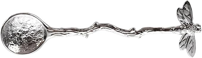 Retro Dragonfly, Coffee Spoon Teaspoon Stainless Steel Tableware Creative Sugar,Tea Spoons Stir Bar, Dessert, Cake, Long Handle Spoons Kitchen Gadget Antique (Silver)