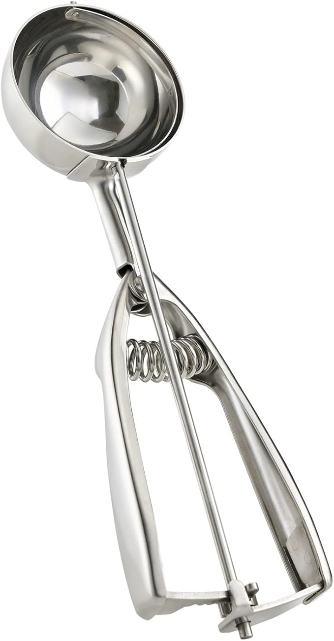 Solula-Stainless-Large-Cupcake-Scoop, Cupcake Muffin Batter Dispenser, Ice Cream Cupcake Muffin Batter Scoop, Food-grade 18/8 Stainless Steel, Size 12