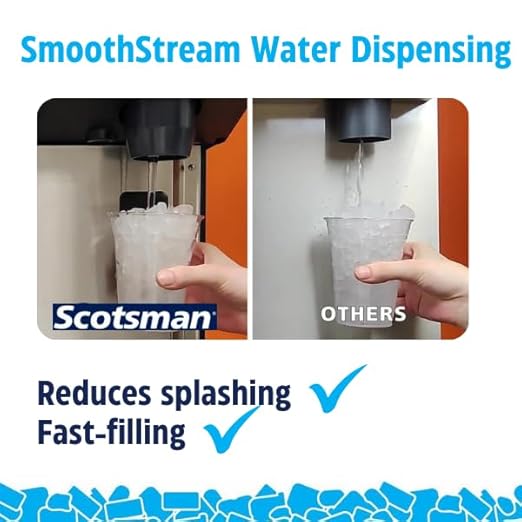 Scotsman HID525AB-1 Meridian Push-Button Countertop Nugget Ice & Water Dispenser, Air Cooled - Up to 500 lb. Production, 25 lb. Storage