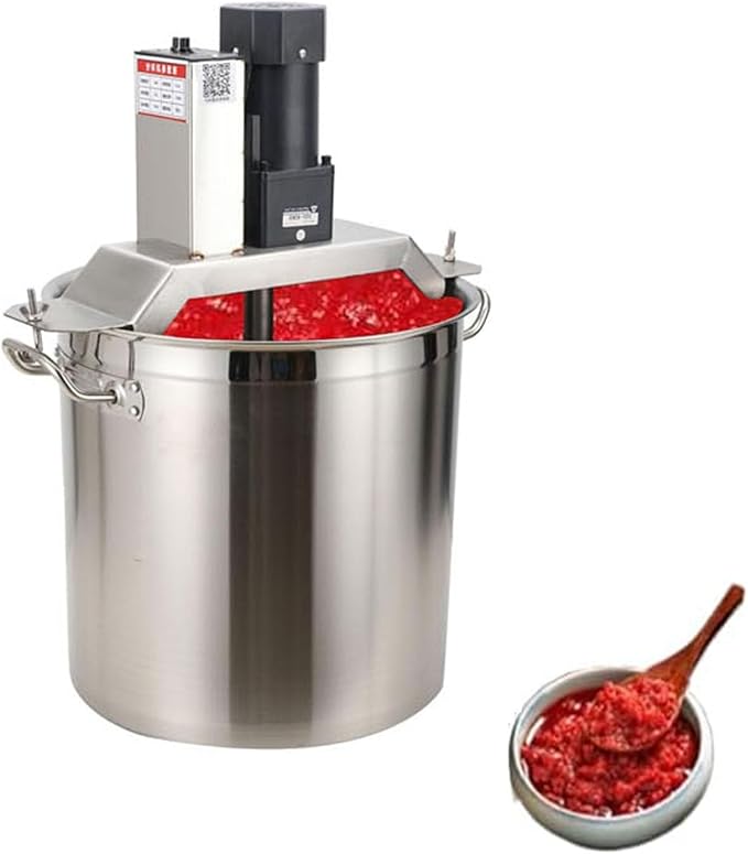 Automatic Pot Stirrer Mixer,Electric Portable Mortar Mixer,Commercial Automatic Food Mixer,Stirring Speed Adjustable,With 4-Blade Mixing Scraper,90L