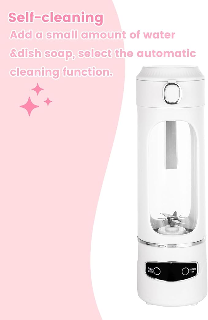 Personal Portable Blender - Smoothies & Shakes - 20Oz/600ml Large Capacity High Power Cordless Blender (White)