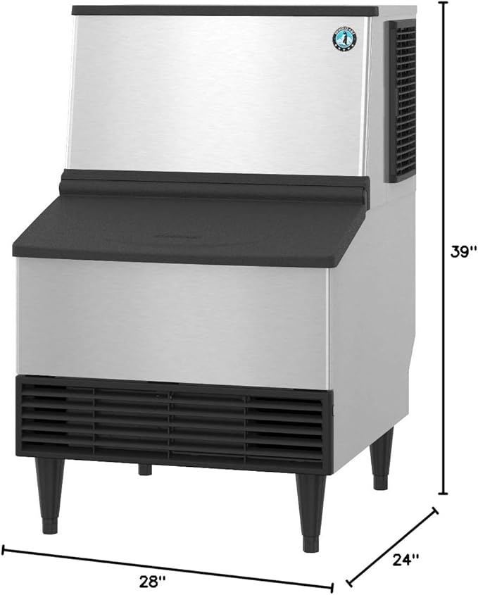 Hoshizaki KM-231BAJ, Crescent Cuber Ice Maker, Air-Cooled, Built in Storage Bin