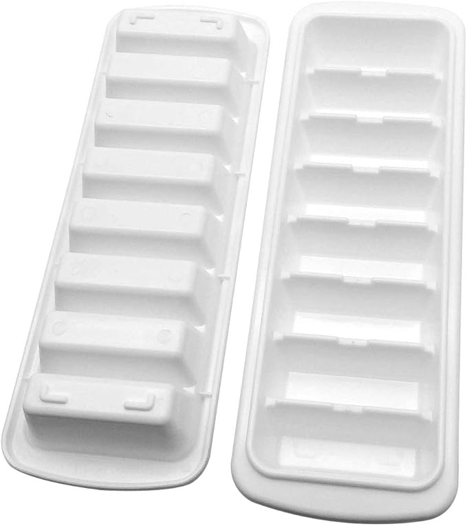 2 Pack Ice Tray, whiskey, cocktails, scotch, sphere cubes Best BPA free Stick type trays (8 Cube)