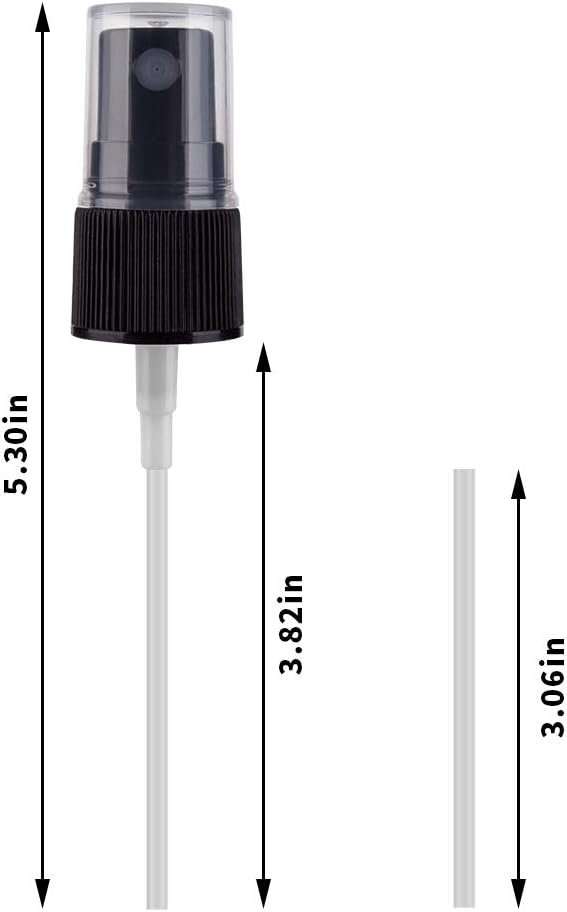 Hydior Essential Oil Spray Bottle Tops, Fine Mist Sprayer for 5ml and 15ml EO Bottles, Pack of 14, Rainbow