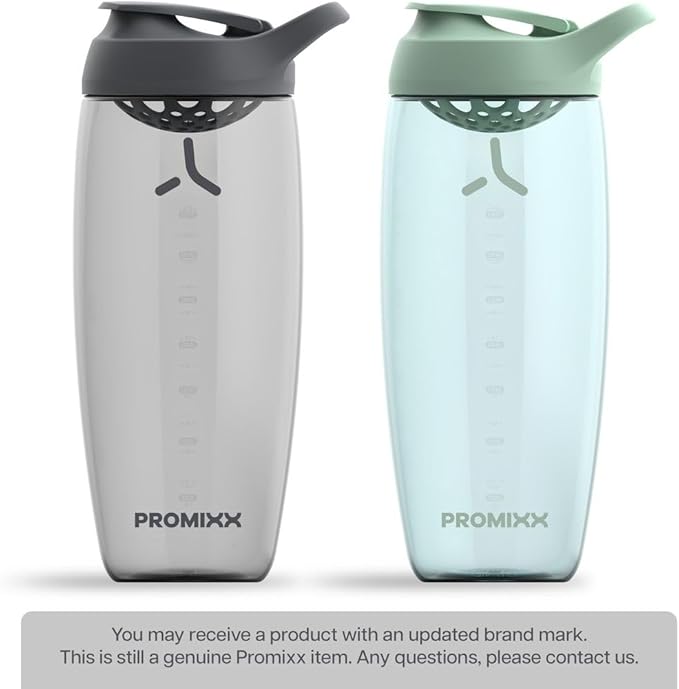 Promixx Pursuit Protein Shaker Bottle (32 oz) – Silent No-Ball Mixer, Leak-Proof Lid, BPA/BPS & Phthalate-Free ECOZEN – Easy-Clean Shaker Cup for Protein Shakes, Pre & Post-Workout Smoothies