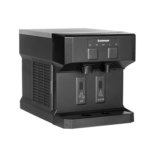 Scotsman HID207AX-1 Meridian Touch-Free Compact Countertop Nugget Ice & Water Dispenser, Air Cooled - Up to 196 lb. Production, 7 lb. Storage (115v/60hz/1ph)