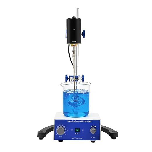 Electric Overhead Stirrer, Automatic Stirrer Max.40L 100W 0-2800RPM LCD Digital Lab Mixer Time and Speed Adjustable Equipped Overhead Stirrer Precision Mixer for Various Uses