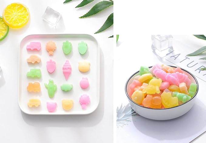 Cute Ice Cube Trays Silicone Chocolate Mold Wax Melt Molds Easy Release Ice Trays Non-Stick Chocolate Soap Pudding Jello Ice Cube Tray (Car)
