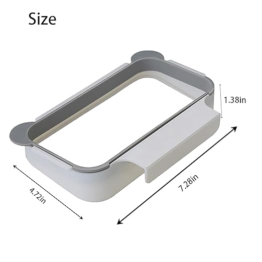 NeilBee Trash Bag Holder Rack Multifunctional Back Design Cute Hanging Trash Garbage Bag Holder for Kitchen Cupboard