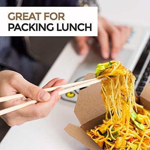 Stock Your Home Take Out Food Containers Microwaveable Kraft Brown Take Out Boxes 30 oz (50 Pack) Leak and Grease Resistant for Restaurant, Catering and Party
