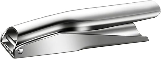 304 Stainless Steel Garlic Press, Labor-Saving Lever with Dense Holes, Easy to Clean Garlic Crusher, Ergonomic Handle for Home Kitchen