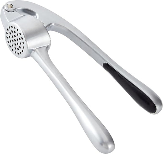 HiramWare Garlic Press, Premium Rust Proof Kitchen Garlic Mincer Crusher Squeezer with Ergonomic handle, Ginger Crusher with Good Grip, Easy to Clean, Dishwasher Safe