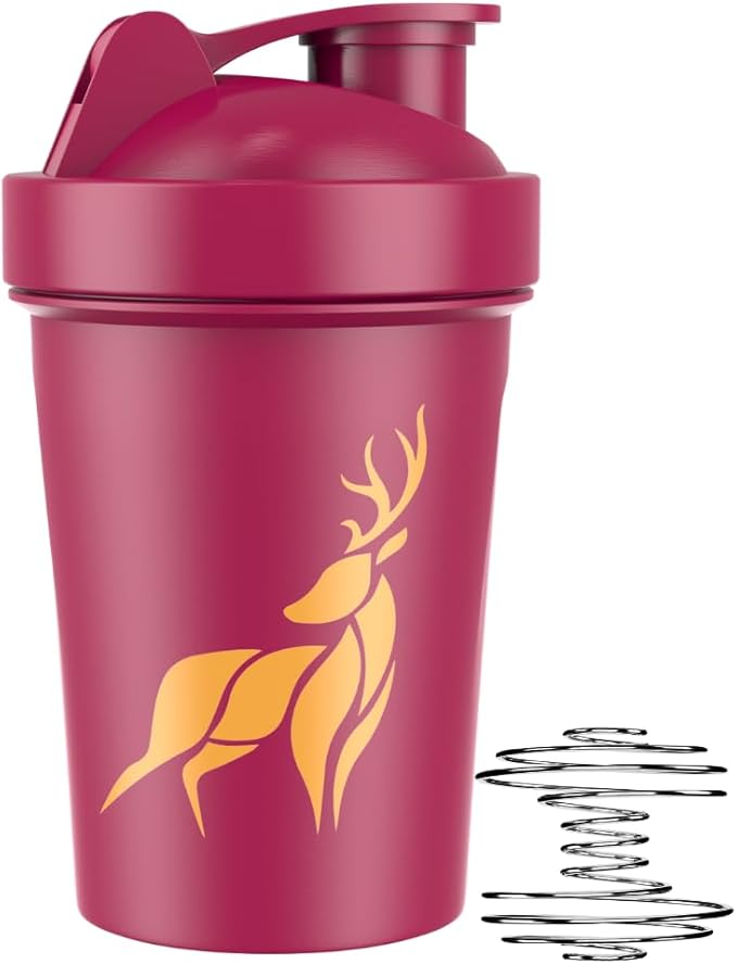 JEELA SPORTS 5 PACK Protein Shaker Bottles for Protein Mixes -20 OZ- Dishwasher Safe Shaker Cups for Protein Shakes - Shaker Cup for Blender Protein Shaker Bottle for Shakes Protein Shake Blender