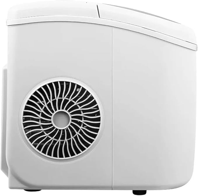 ice Crusher, Portable Compact Ice Maker, Counter Top Ice Making Machine, 26lb per Day, White,for Home, Restaurants & Cafes