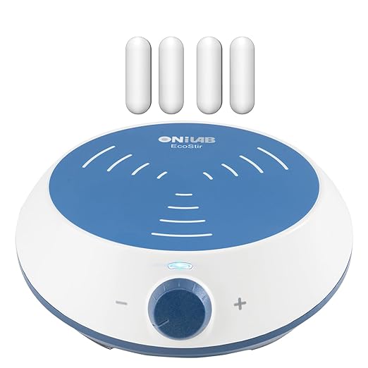 ONiLAB Magnetic Stirrer with 4 Stir Bars, 2000rpm Magnetic Mixer with Stirring Capacity 3000ml,3M Power Cord, (No Heating)