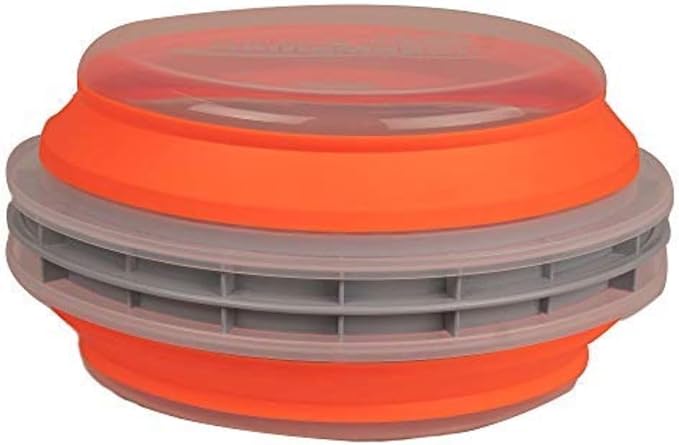 CanCooker Batter Bowl XL: Collapsible, Mess-Free, Dishwasher and Microwave Safe, Chemical-Free in Vibrant Orange - 12 Pack