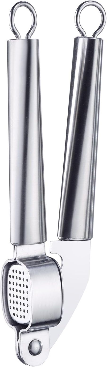 Westmark 18362270 Stainless Steel Garlic Press, Does It Right the First Time, Silver/Gray