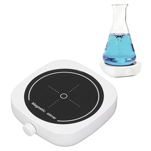 1L Magnetic Stirrer Tempered Glass Automatic Pot Stirrer Silent Mini USB Magnetic Liquid Mixer for Home 5x4.5x1.4in