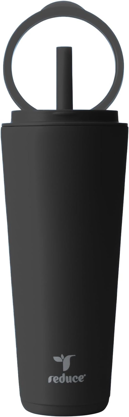 REDUCE Halo 32 oz Stainless Steel Vacuum Insulated Tumbler - Spill Proof Travel Mug with Flip Handle Lid - Keeps Drinks Cold for 32 Hrs - Dishwasher Safe - Cupholder Friendly - Phantom