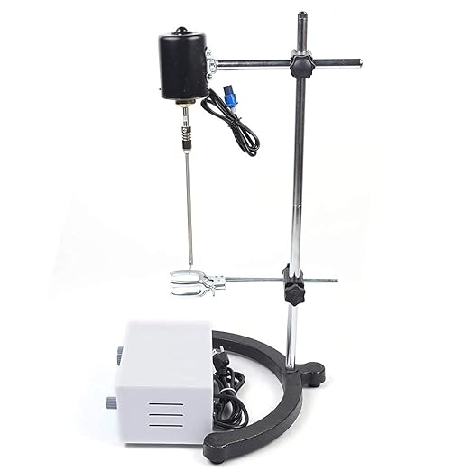 Lab Mixer,Electric Overhead Stirrer,3000rpm 0-120 Minutes Adjustable Speed,100w 110v/60hz