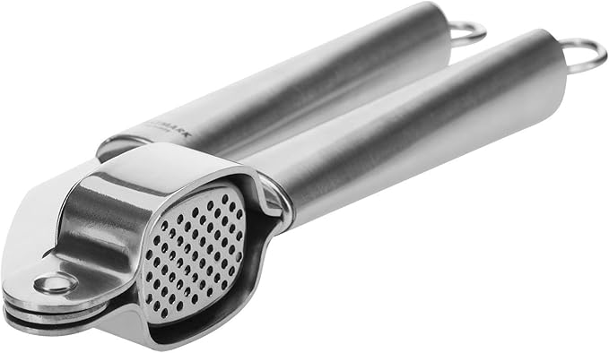 Westmark 18362270 Stainless Steel Garlic Press, Does It Right the First Time, Silver/Gray