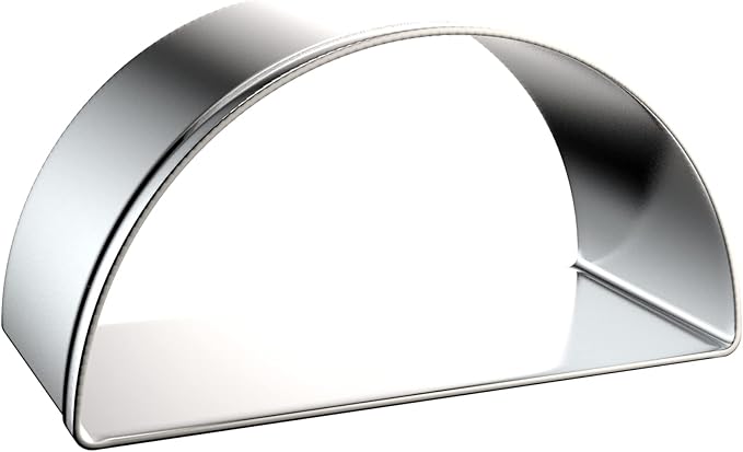 Half Circle Semicircle Cookie Cutter Set Large - 5 Inch, 4 Inch, 3 Inch, 2 Inch - Watermelon Frame Plaque Cookie Cutters Shapes Molds - Stainless Steel