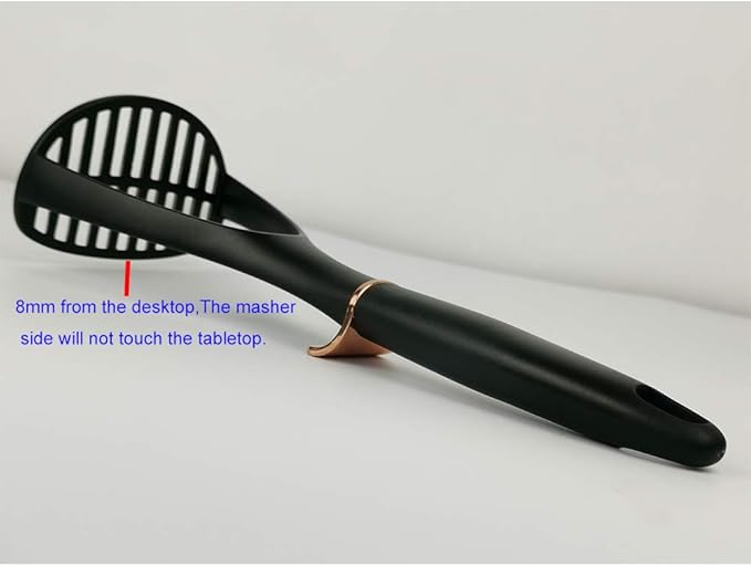 TENTA KITCHEN Good Grips Nylon Potato Solid Masher Professional Nylon Potato Masher,Garlic Press,Cooking and Kitchen Gadget. Ricer Press Blender Crusher for Non-Stick Cookware