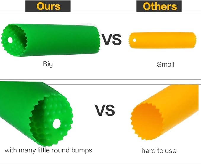 Sinnsally Garlic Peeler Skin Remover Roller Keeper,Easy Quick to Peeled Garlic Cloves with Silicone Tube Roller Garlic Peeling Kitchen Tool(Green)