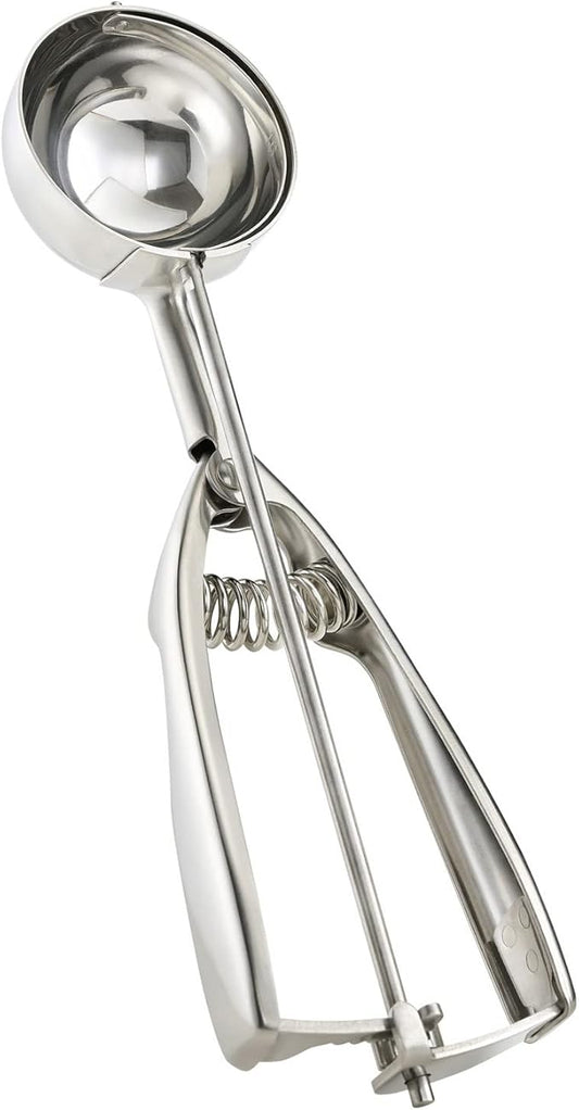 18/8 Stainless Steel Ice Cream Cupcake Muffin Scoop, 3.4 Tablespoon Cupcake Muffin Batter Dispenser