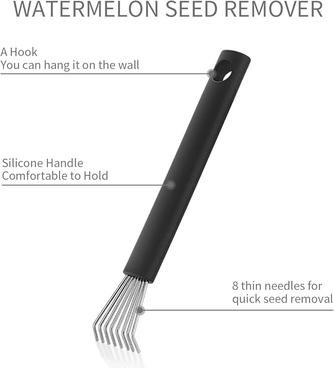 Watermelon Seed Remover Tool - Stainless Steel Watermelon Cutter and Fruit Slicer