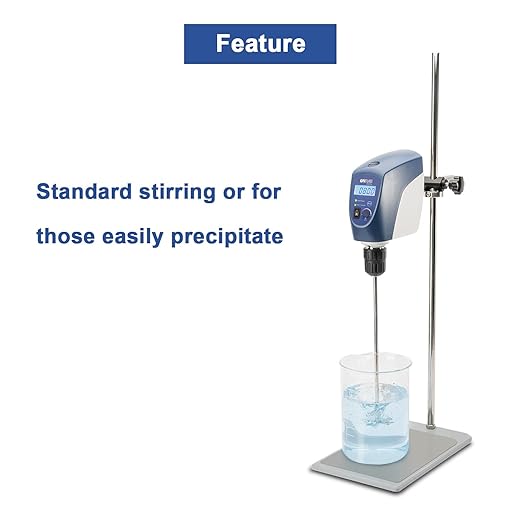 ONiLAB 18900498 316L Stainless Steel Grand Anchor Stirrer,100mm Stirrer Diameter, 8 mm Shaft Diameter, 600 mm Shaft Length