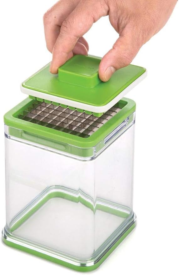 PrepWorks Tower Fry Cutter – Heavy-Duty Potato Cutter for Perfect Fries, Easy-to-Use, Stainless Steel Blades, BPA-Free