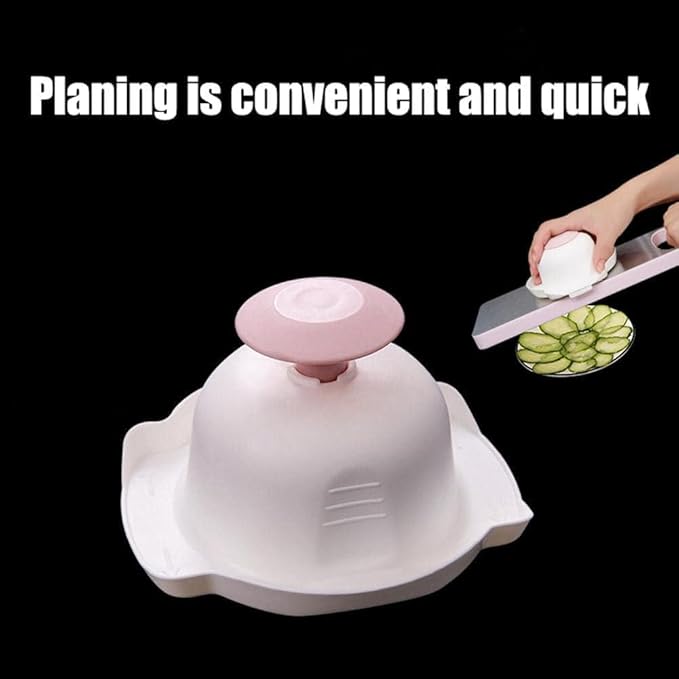 Blue Food Safety Holder for Mandolin or Grater, Finger Anti-Cut Protectors for Mandoline Slicer, Food Slicer Cutter Finger Guard