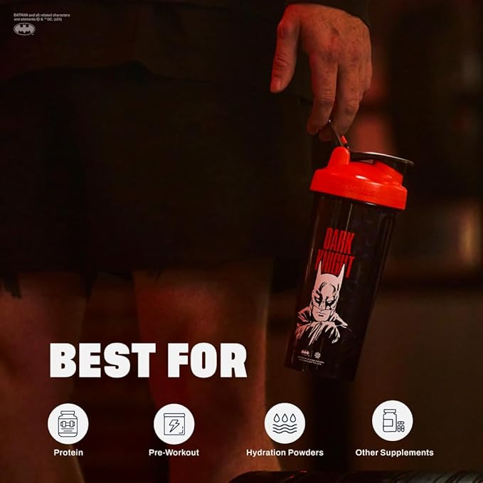 BlenderBottle DARK KNIGHT (Batman) Pro28-28-oz. - Full-Color Red/Black