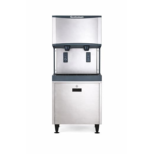 Scotsman Meridian Touchfree Countertop Nugget Ice Maker & Water Dispenser - 500 lb/Day, 25 lb Storage Bin, Stand w/Door