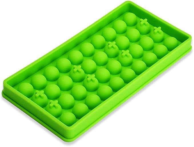 Mydio Mini Ice Ball Molds DIY Molds Tool for Candy pudding jelly milk juice Chocolate mold or Cocktails & whiskey particles (2 pack, Green)